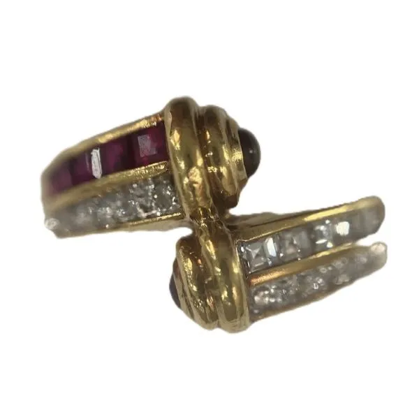 Ruby and diamond ring