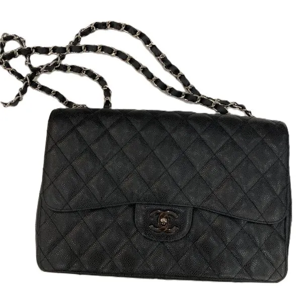 Chanel Jumbo Classic Flap Bag Caviar Leather