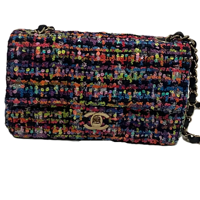 Chanel Shoulder Bag Mini Classic Chain Flap Multicolor