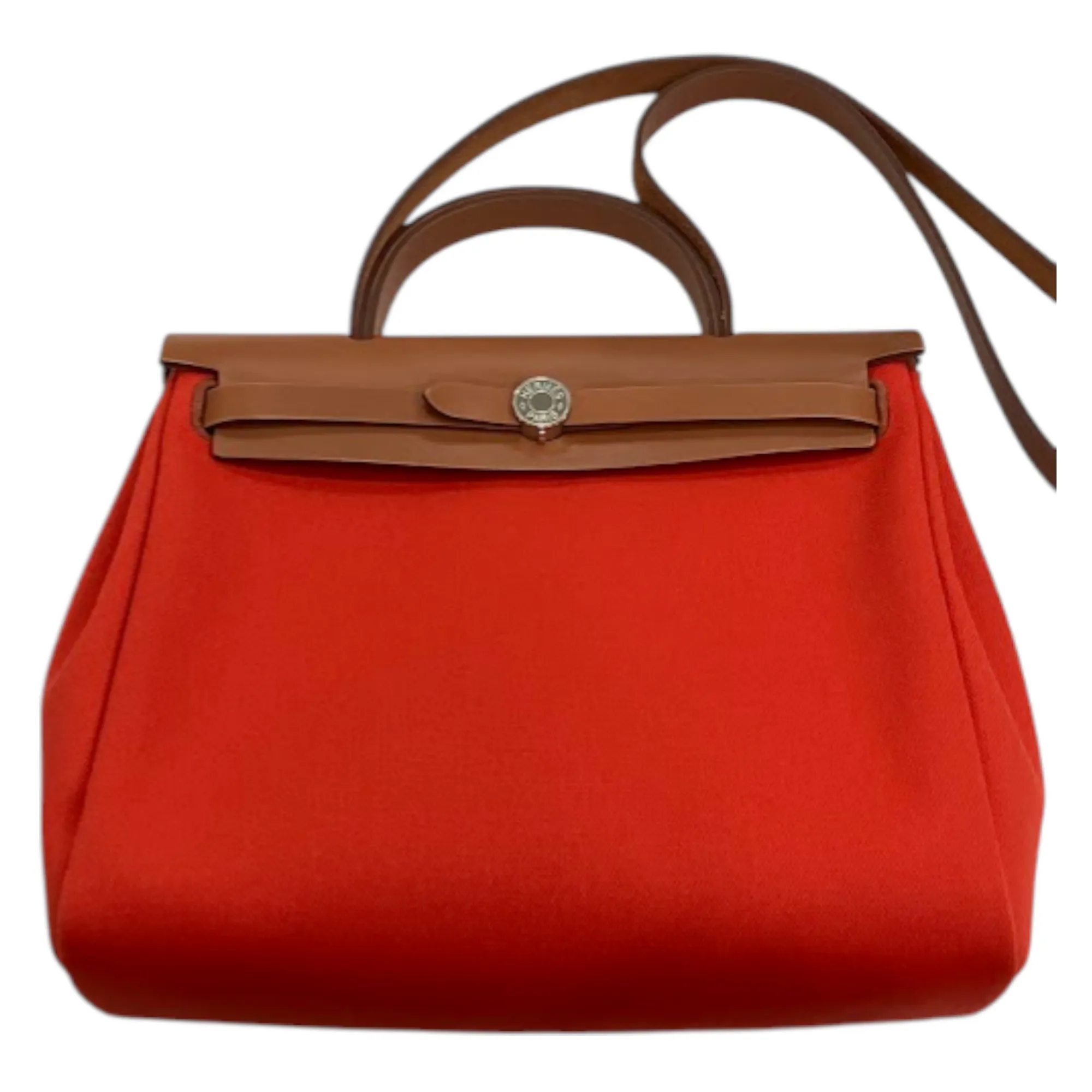 Hermes Herbag Zip PM Canvas Red