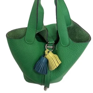 Hermès Picotin Lock Vert Comète with Carmen Unodos Charm