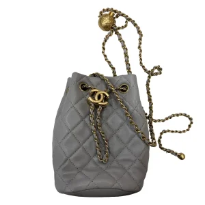 CHANEL Drawstring Chain Shoulder Bag
