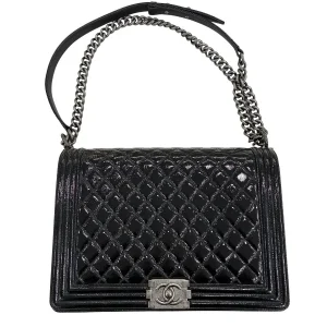 CHANEL BOY CHANEL Patent Leather