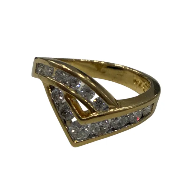 K18 Diamond Ring