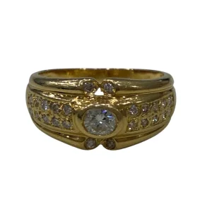 K18 Diamond Ring