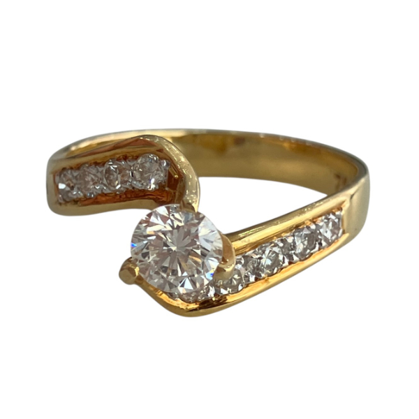 K18 Diamond Ring