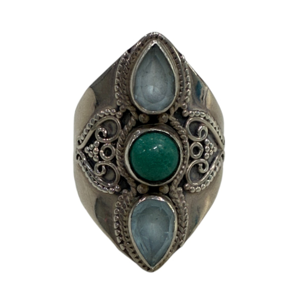 Sv925 Clear stone Ring