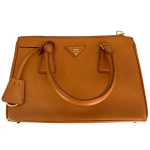 PRADA Galleria Orange Saffiano Leather