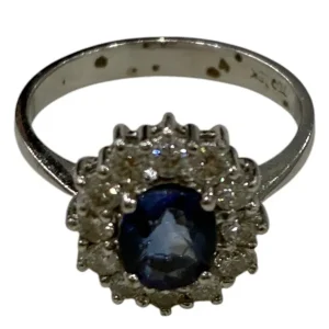 K18WG Sapphire Ring