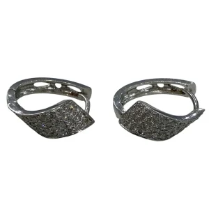 K18WG Diamond Earrings