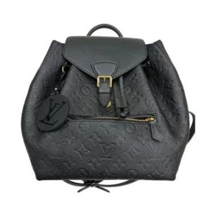 LOUIS VUITTON Montsouris PM Monogram Empreinte Leather Backpack Noir